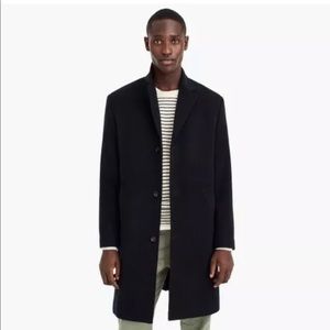 Men's J Crew Wool Cashmere Topcoat Heather 46L